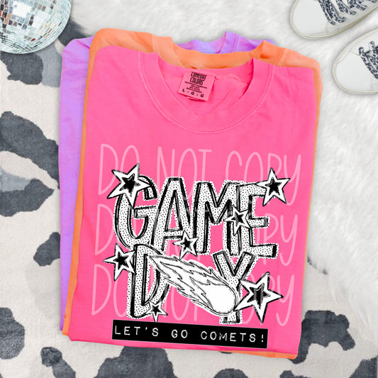 GAME DAY DOTTIES, COMETS - DTF TRANSFER
