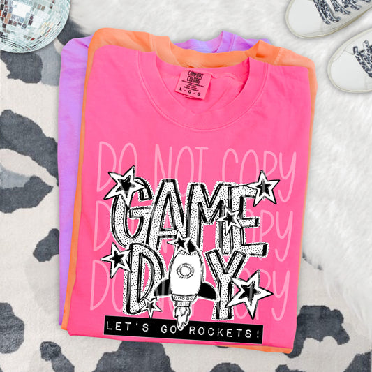 GAME DAY DOTTIES, ROCKETS - DTF TRANSFER
