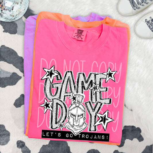 GAME DAY DOTTIES, TROJANS - DTF TRANSFER