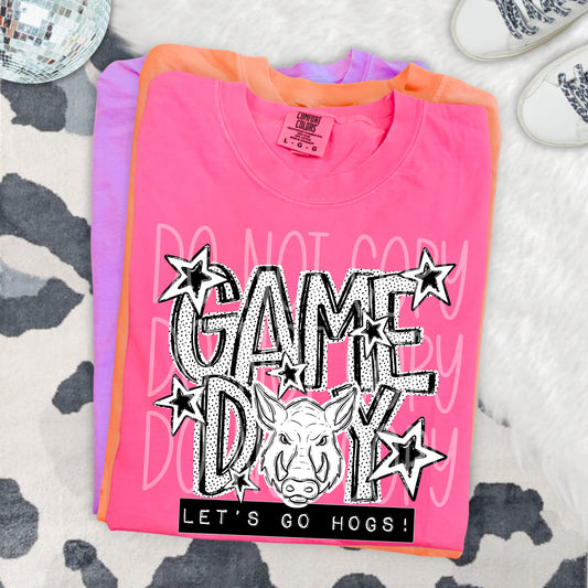 GAME DAY DOTTIES, HOGS - DTF TRANSFER