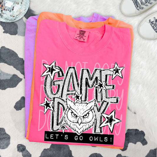 GAME DAY DOTTIES, OWLS - DTF TRANSFER