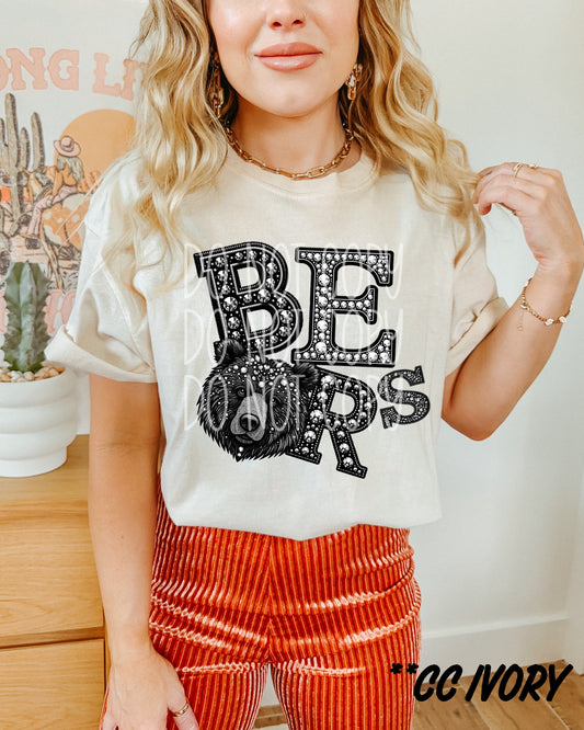 BEARS RHINESTONE MASCOT - DTF TRANSFER