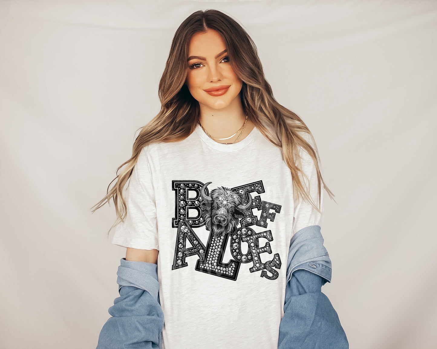 BUFFALOES RHINESTONE MASCOT - DTF TRANSFER