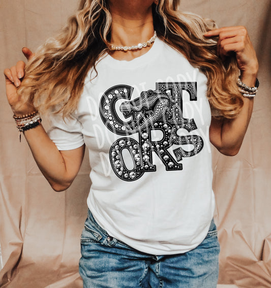 GATORS RHINESTONE MASCOT - DTF TRANSFER