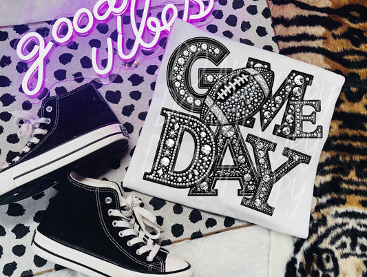 FOOTBALL GAME DAY RHINESTONES - DTF TRANSFER