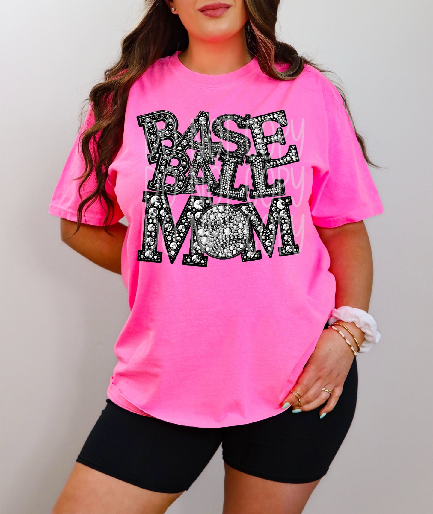 BASEBALL MOM RHINESTONES - DTF TRANSFER