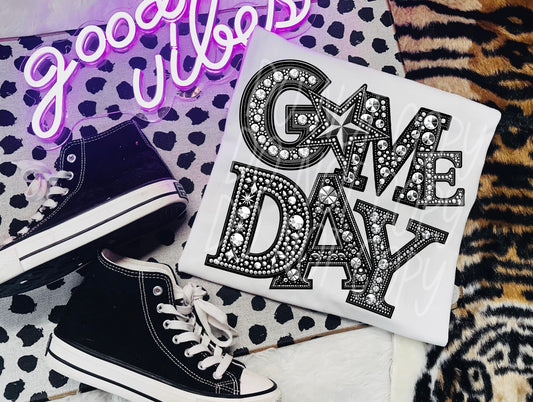 STAR GAME DAY RHINESTONES - DTF TRANSFER