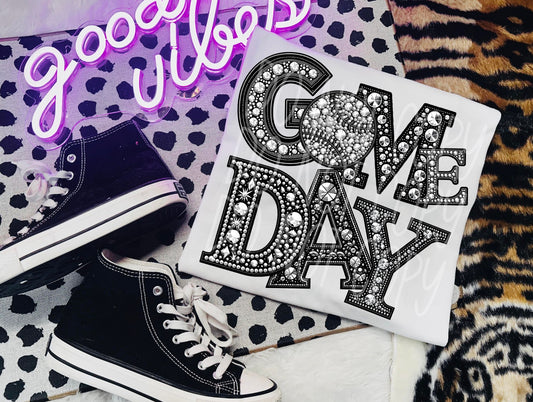 BASEBALL GAME DAY RHINESTONES - DTF TRANSFER