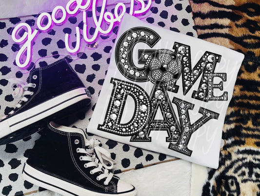 SOCCER GAME DAY RHINESTONES - DTF TRANSFER
