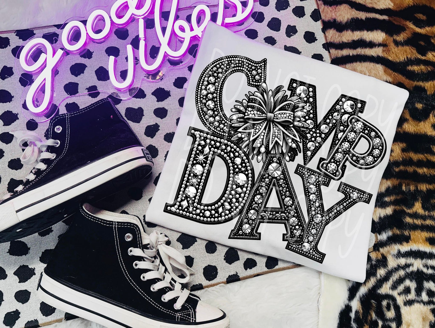 CHEER COMP DAY RHINESTONES - DTF TRANSFER