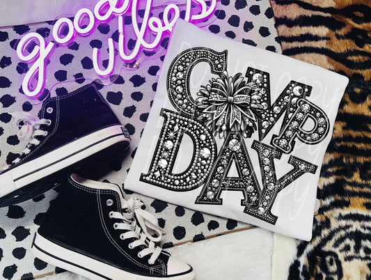 CHEER COMP DAY RHINESTONES - DTF TRANSFER