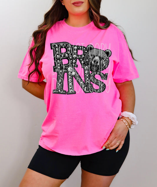 BRUINS RHINESTONE MASCOT - DTF TRANSFER