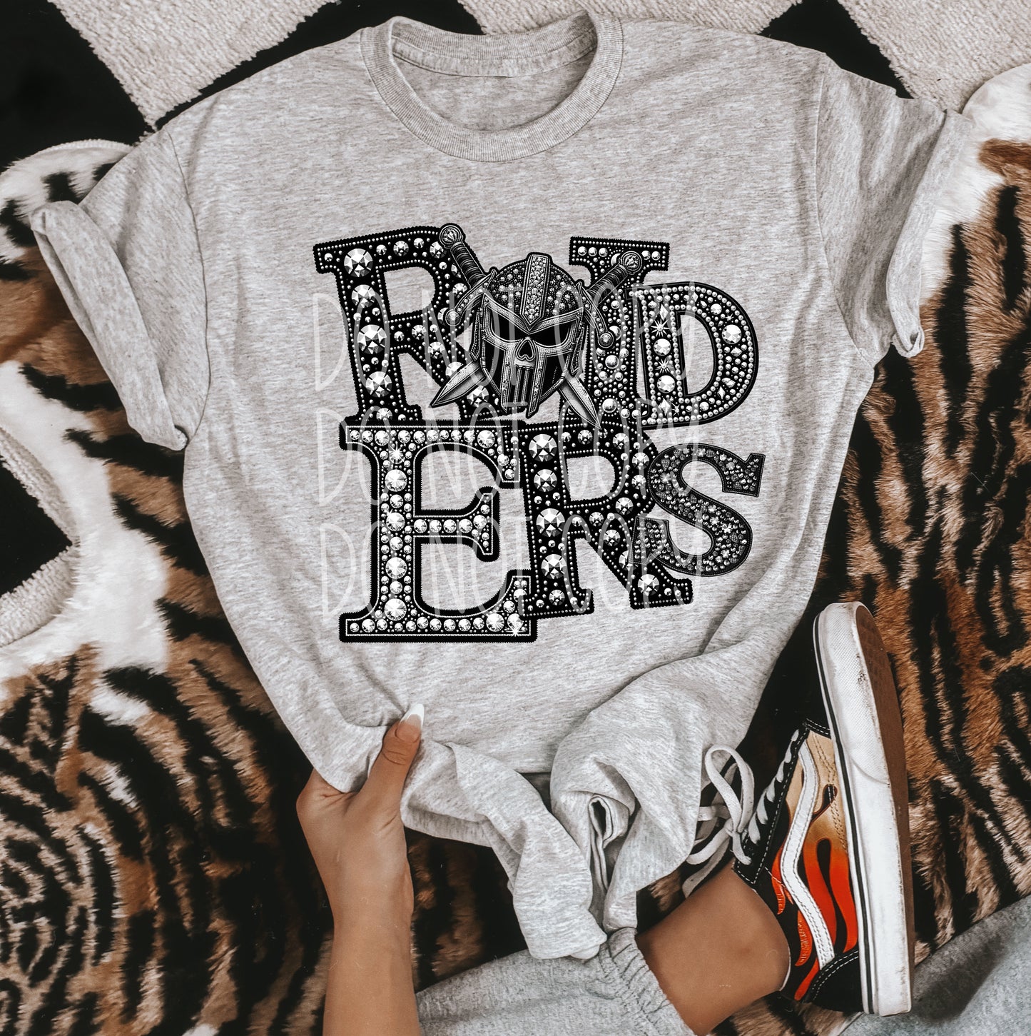 RAIDERS RHINESTONE MASCOT - DTF TRANSFER