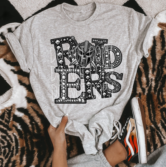 RAIDERS RHINESTONE MASCOT - DTF TRANSFER