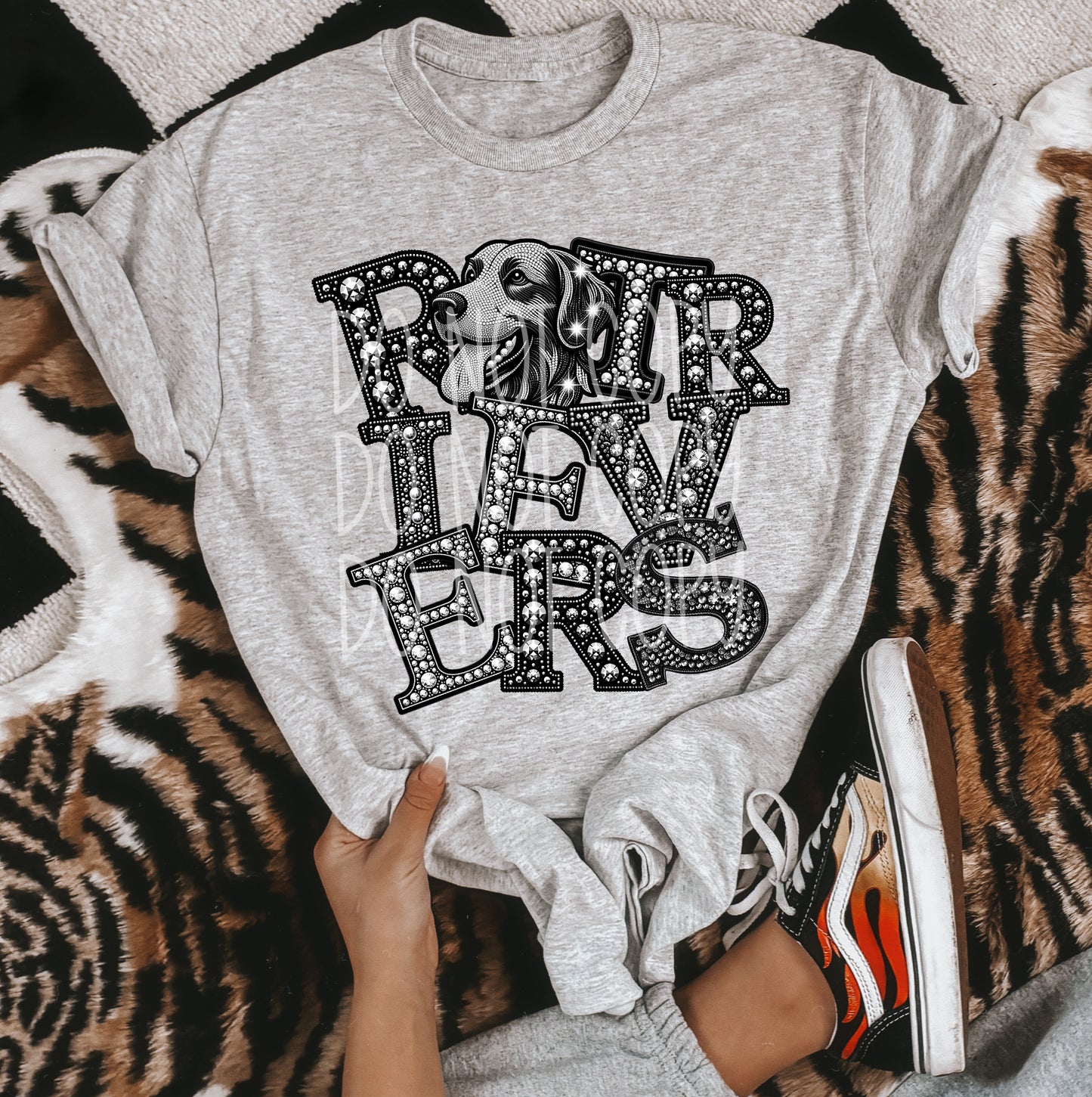 RETRIEVERS RHINESTONE MASCOT - DTF TRANSFER