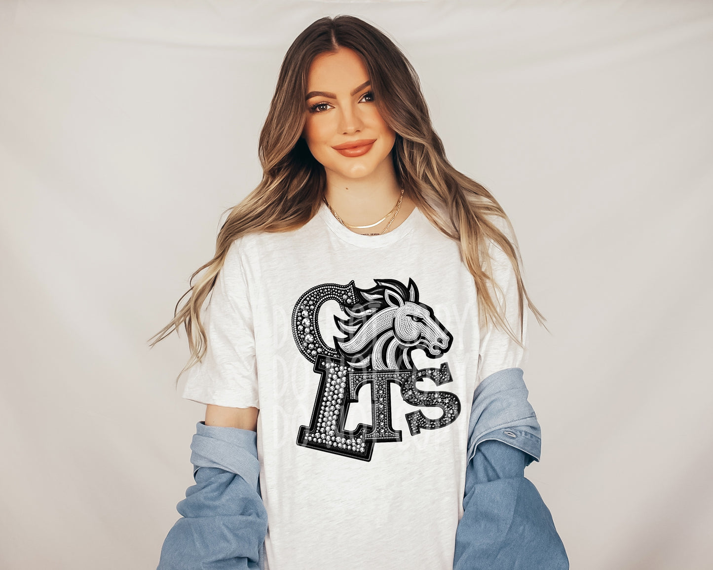 COLTS RHINESTONE MASCOT - DTF TRANSFER