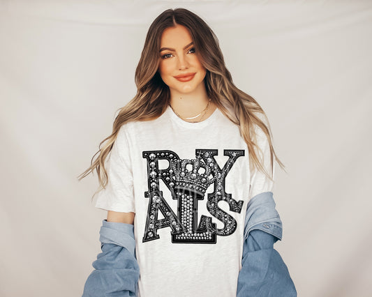 ROYALS RHINESTONE MASCOT - DTF TRANSFER