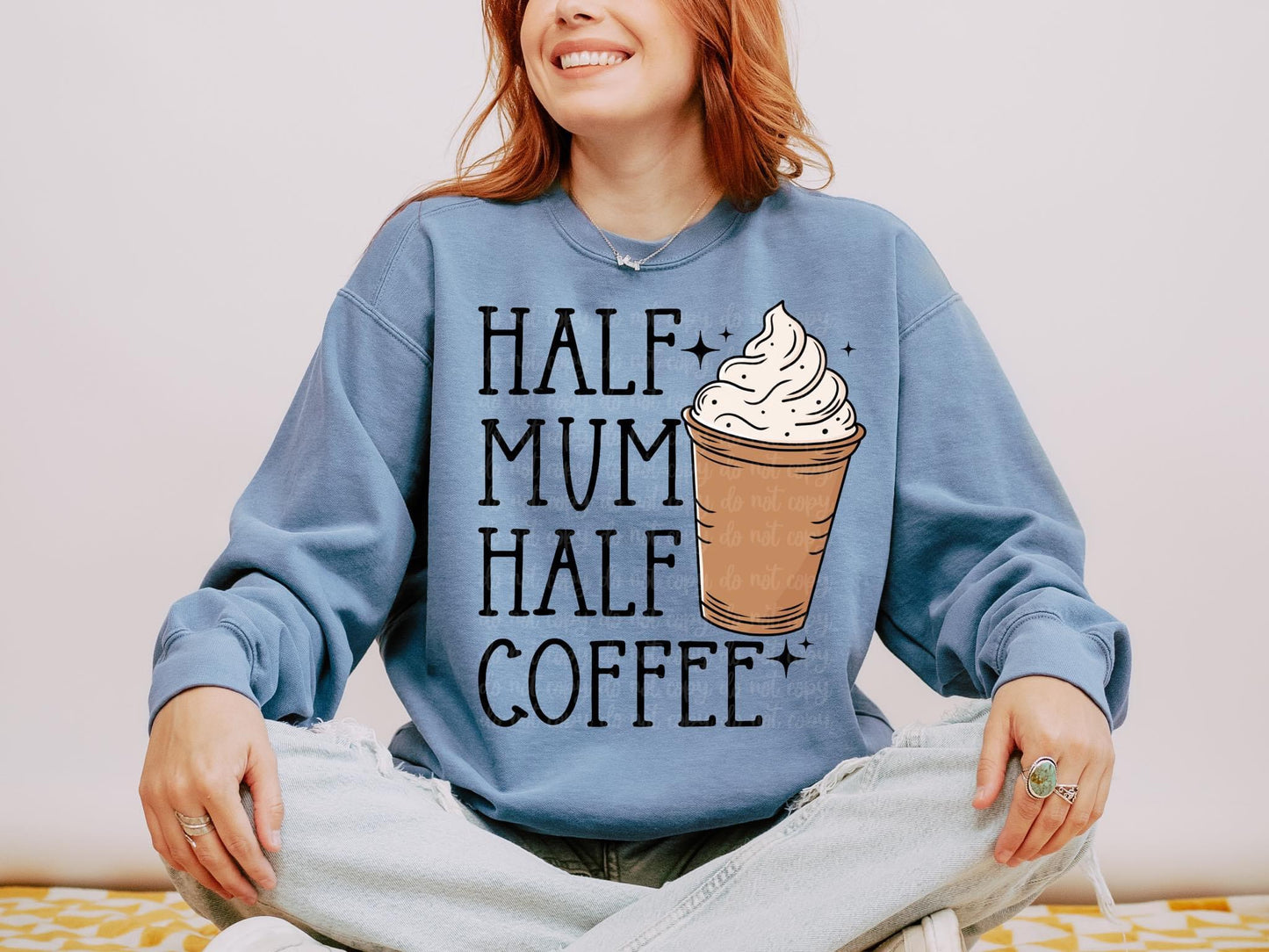 HALF MUM HALF COFFEE COLORED - DTF TRANSFER