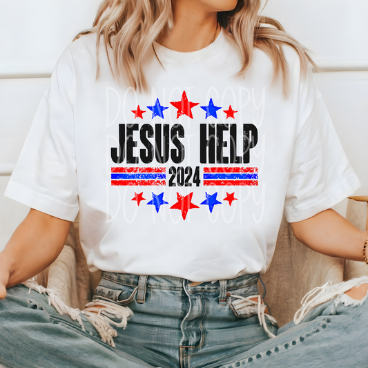 JESUS HELP 2024 - DTF TRANSFER