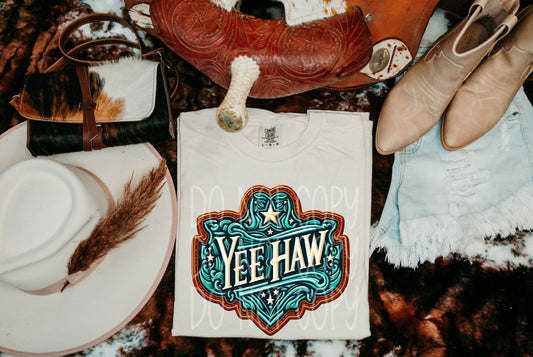 YEE HAW TURQUOISE - DTF TRANSFER