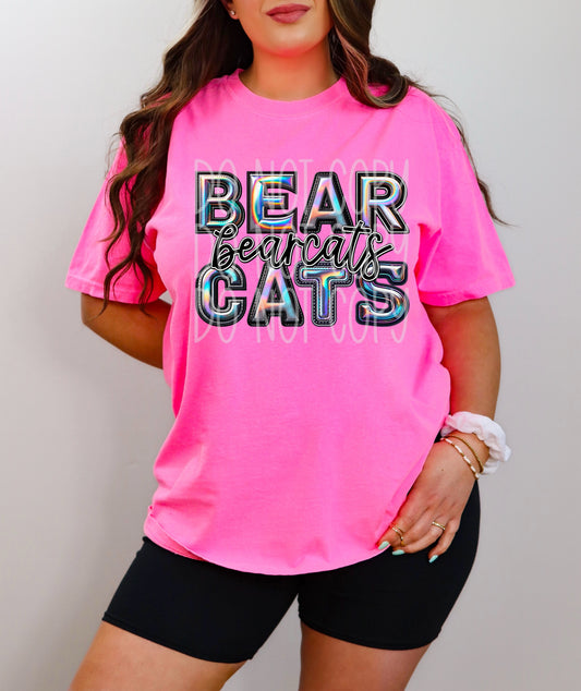 BEARCATS HOLO MASCOT - DTF TRANSFER