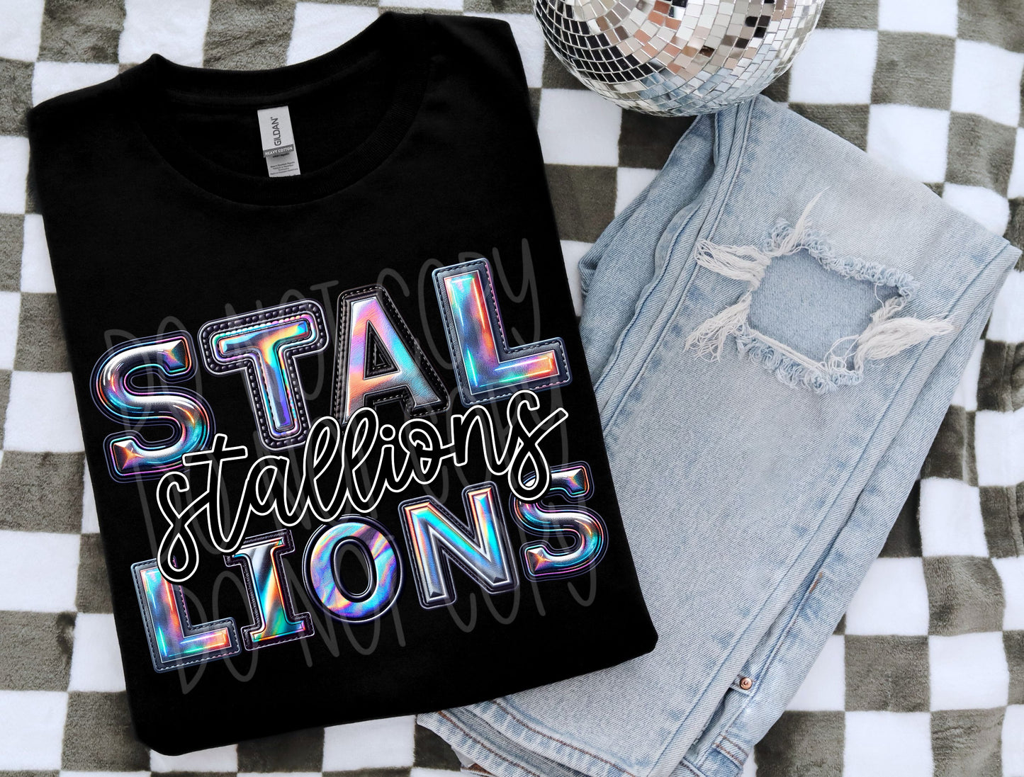 STALLIONS HOLO MASCOT - DTF TRANSFER