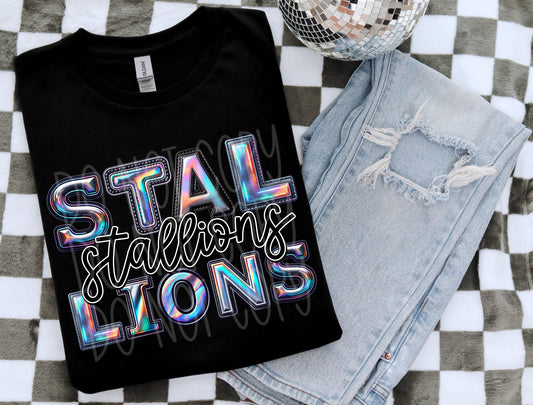 STALLIONS HOLO MASCOT - DTF TRANSFER