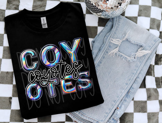 COYOTES HOLO MASCOT - DTF TRANSFER