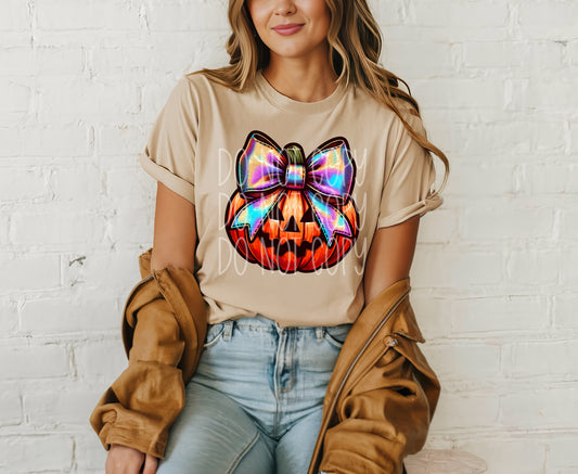HALO BOW PUMPKIN - DTF TRANSFER