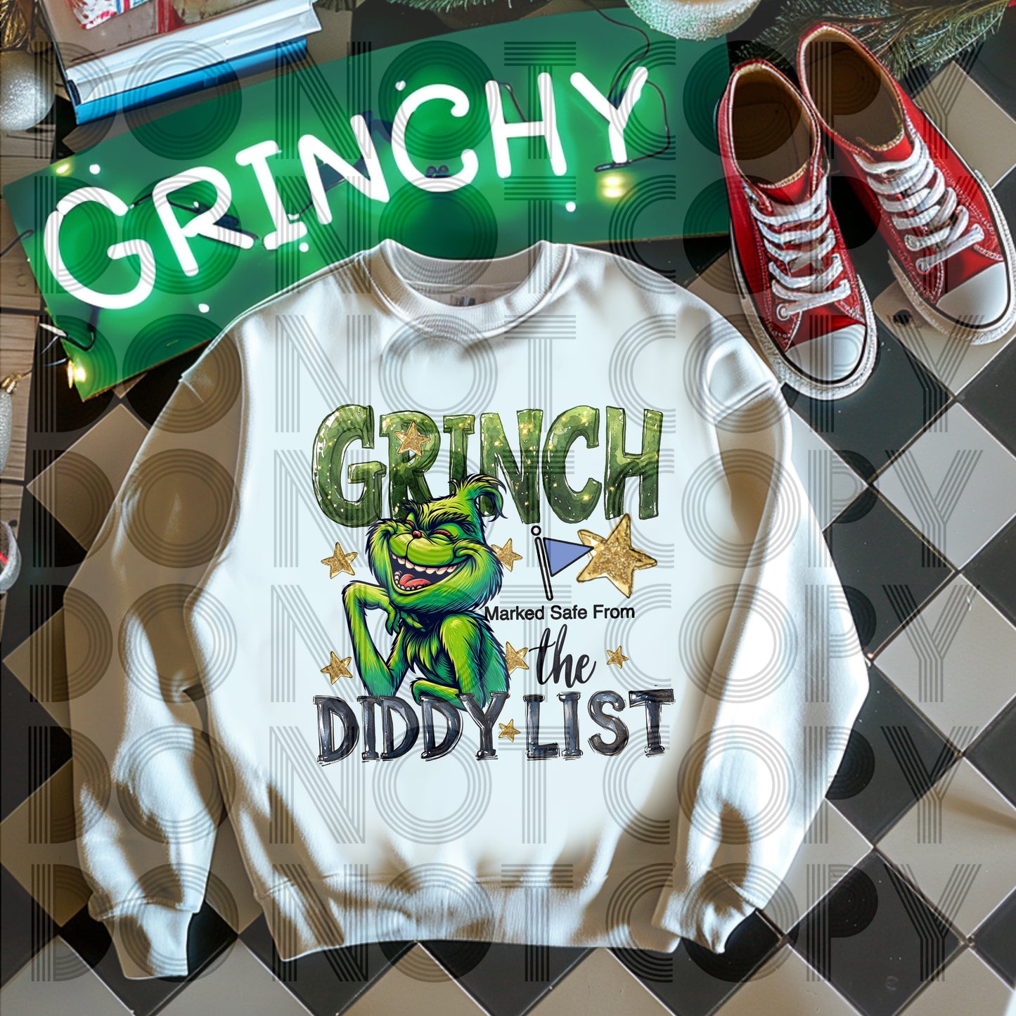 GREEN GUY MARKED SAFE SNARKY - DTF TRANSFER