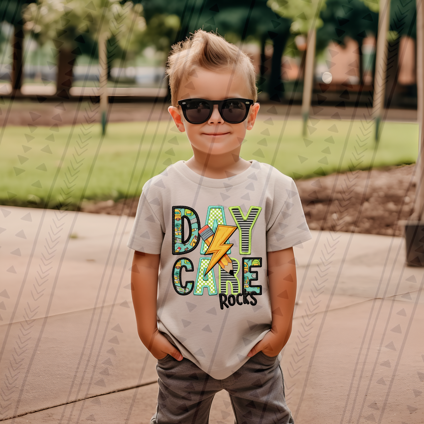 DAYCARE FAUX EMBROIDERY BOY - DTF TRANSFER