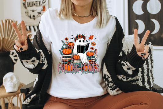 FALLING LEAVES AND BOOKS PLEASE - DTF TRANSFER
