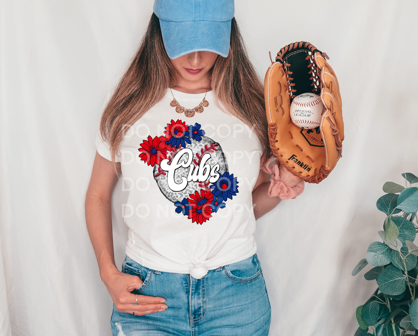 FLORAL BASEBALL - DTF TRANSFER