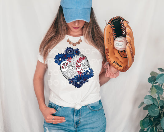 FLORAL BASEBALL - DTF TRANSFER