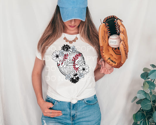 FLORAL BASEBALL - DTF TRANSFER