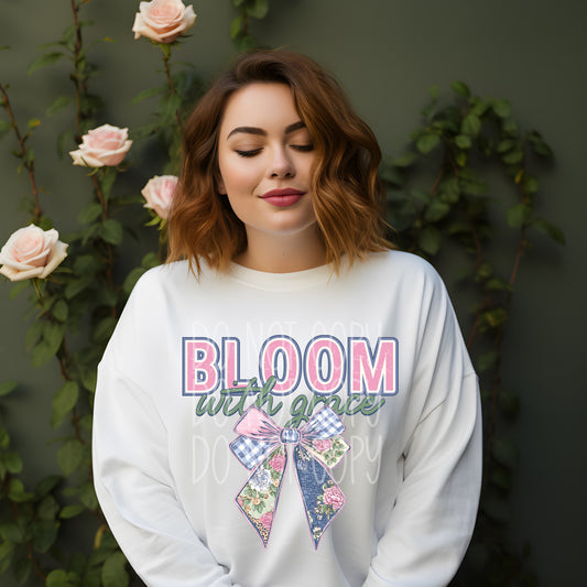 BLOOM WITH GRACE - DTF TRANSFER