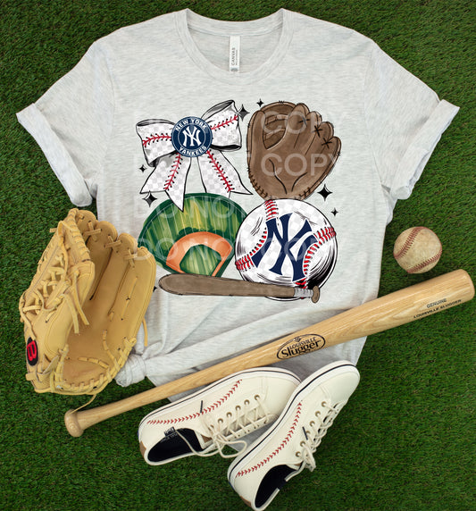 BOW BASEBALL - DTF TRANSFER