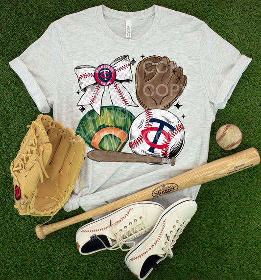 BOW BASEBALL - DTF TRANSFER