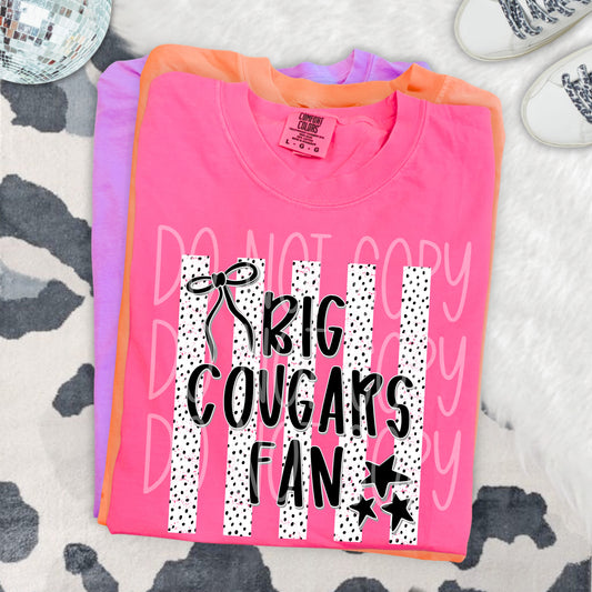 BIG COUGARS FAN DOTTED - DTF TRANSFER