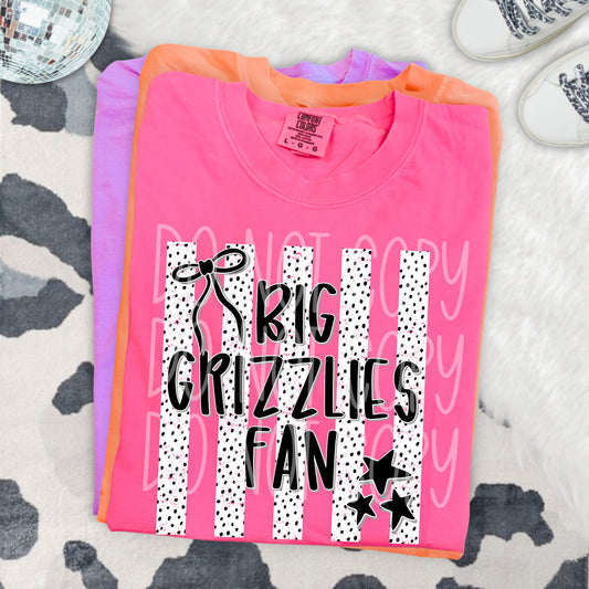 BIG GRIZZLIES FAN DOTTED - DTF TRANSFER