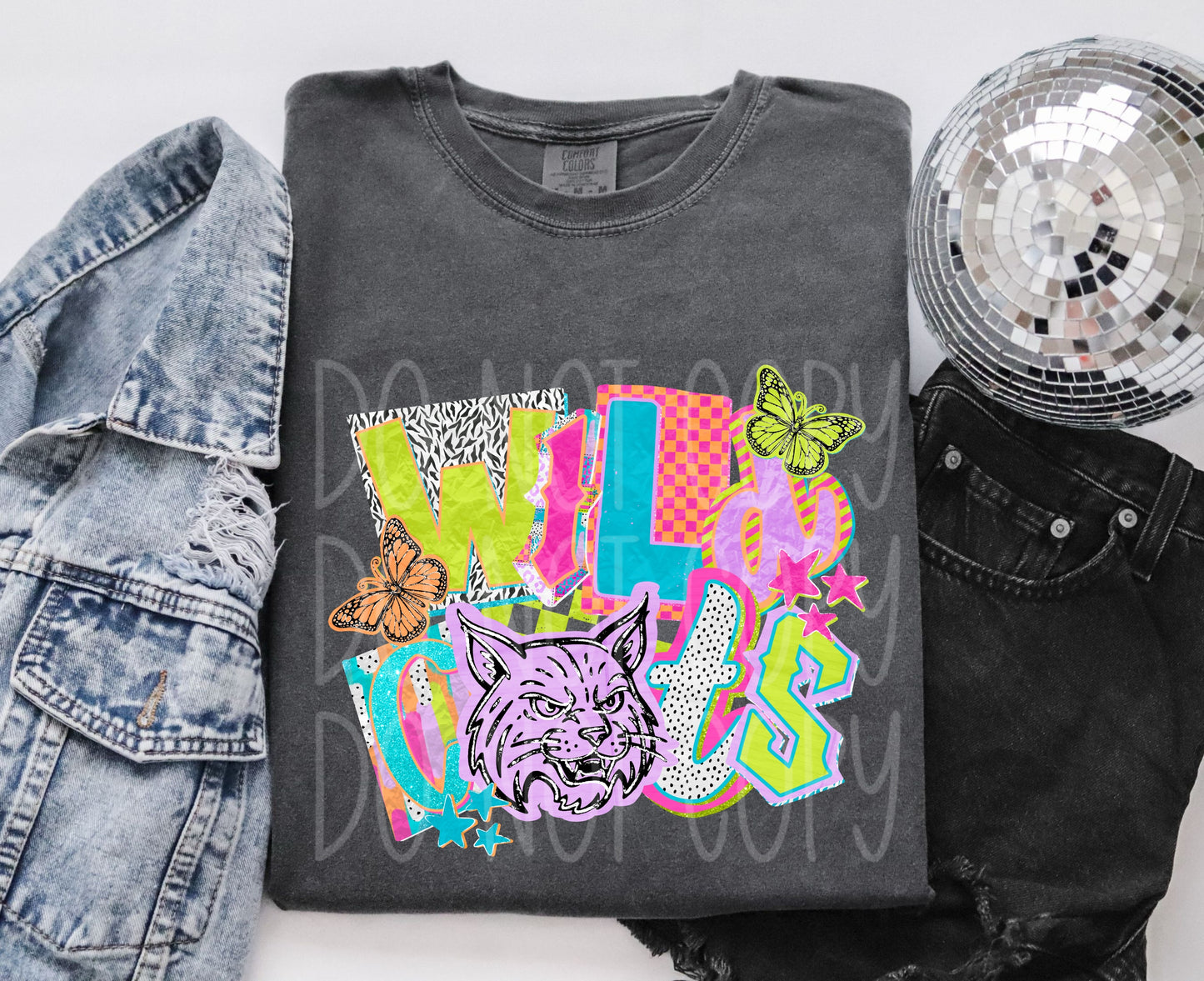 NEON MASCOT WILDCATS - DTF TRANSFER