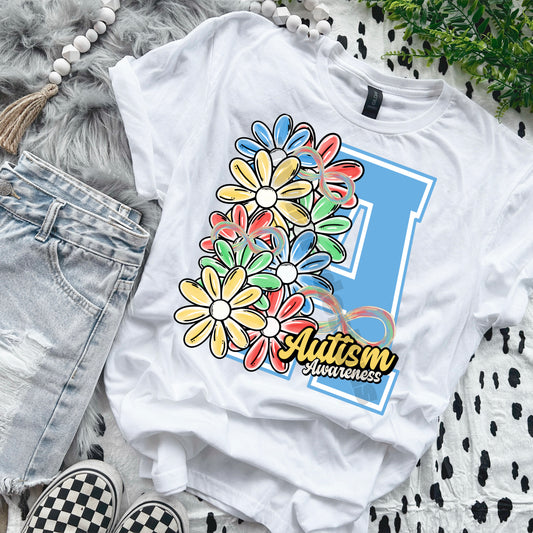 A FLORAL YELLOW WORD - DTF TRANSFER