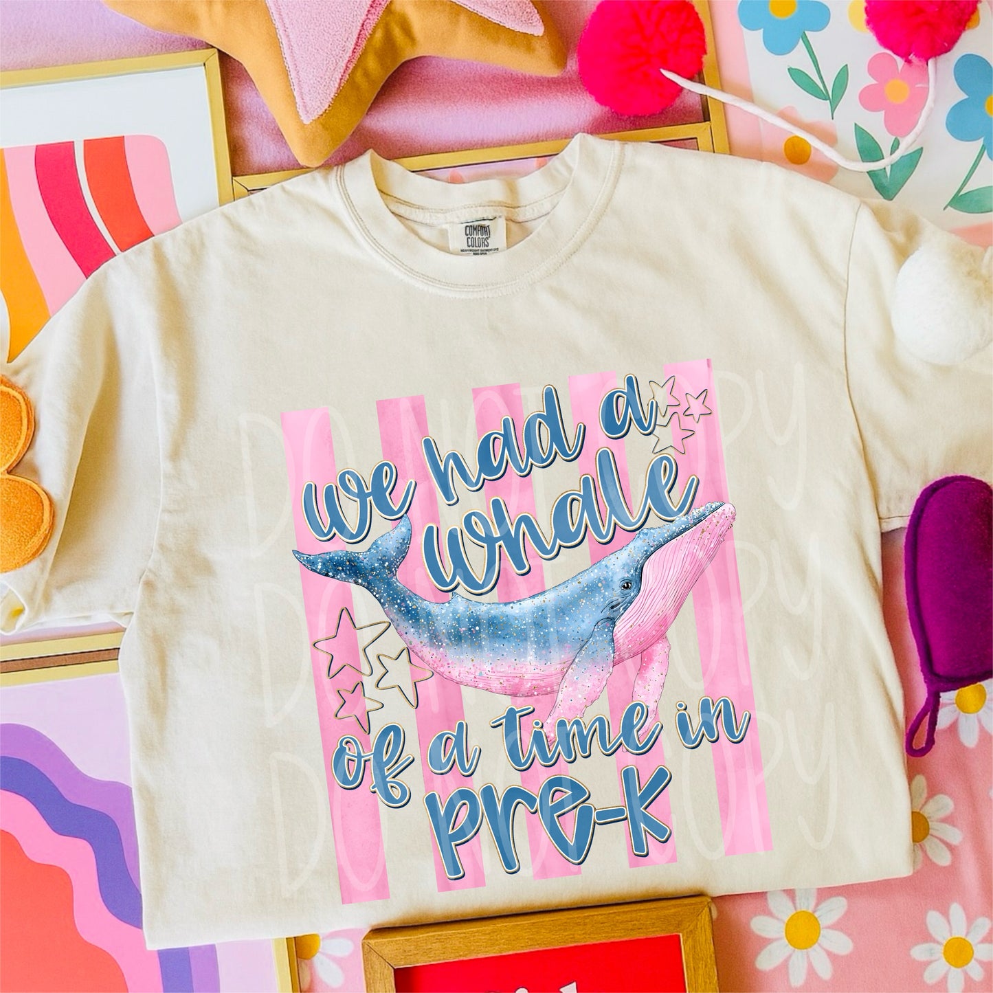 WHALE OF A TIME, PRE K - DTF TRANSFER