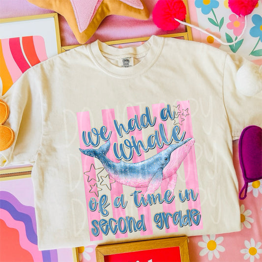 WHALE OF A TIME, SECOND GRADE - DTF TRANSFER