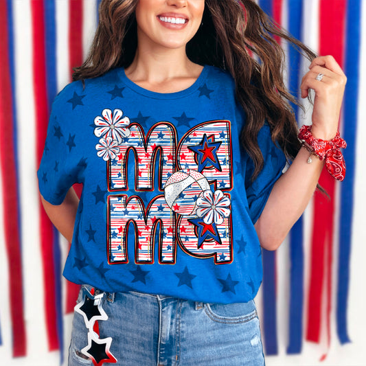 MAMA PATRIOTIC BASKETBALL - DTF TRANSFER