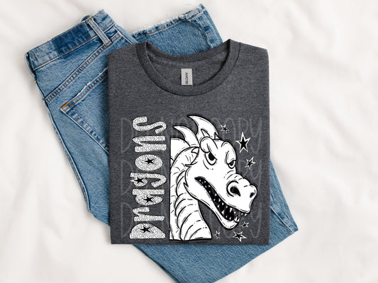 DRAGONS DOTTED MASCOTS - DTF TRANSFER