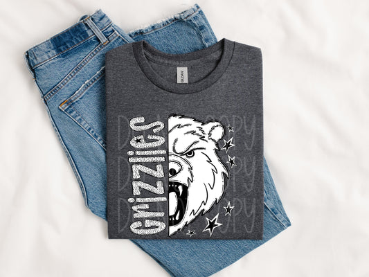 GRIZZLIES DOTTED MASCOTS - DTF TRANSFER