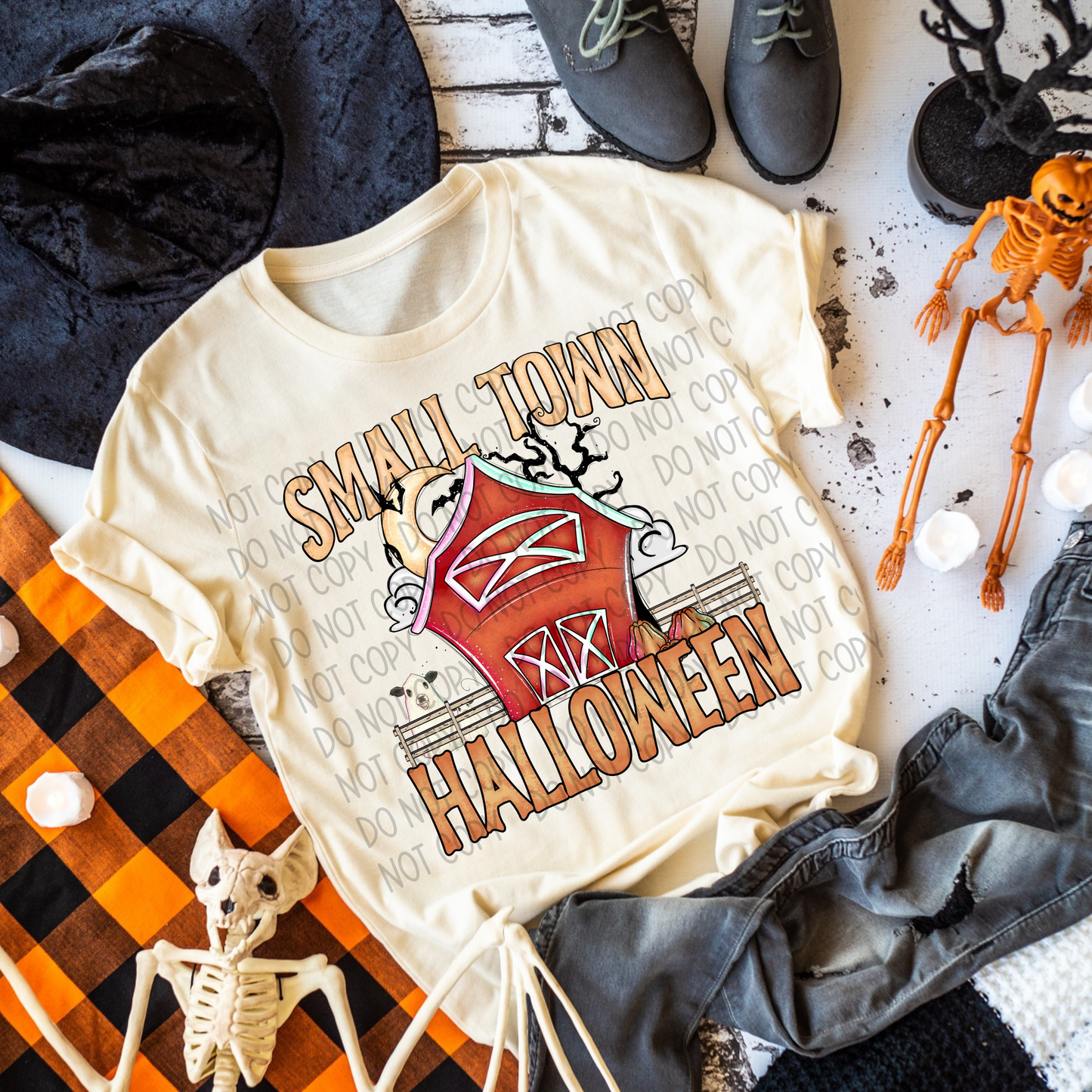 SMALL TOWN HALLOWEEN - DTF TRANSFER