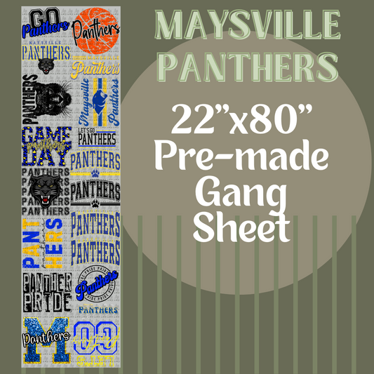 MAYSVILLE PANTHERS #1 - GANG SHEET 22x80