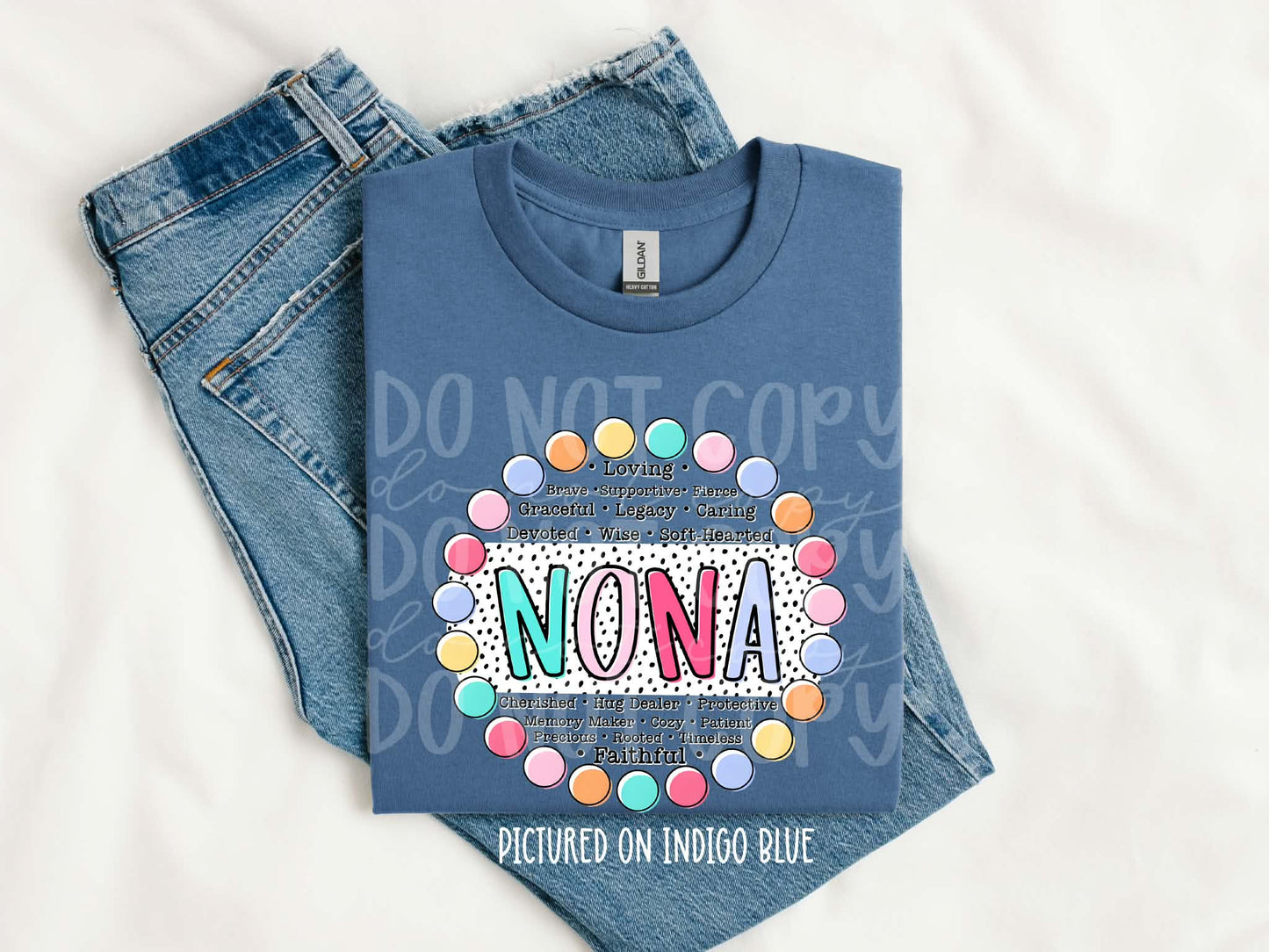 NONA CIRCLE POLKA DOTS - DTF TRANSFER